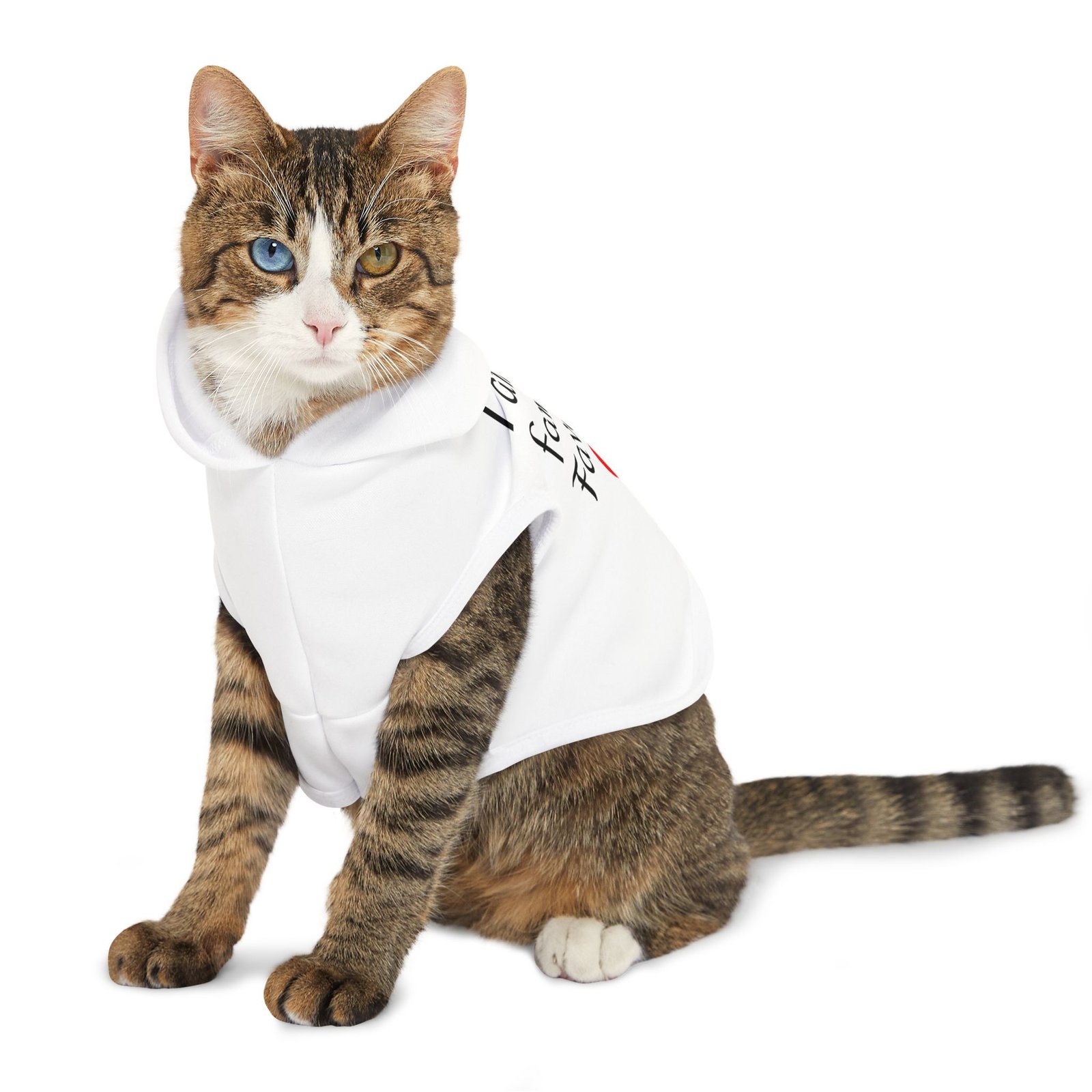 Cat Hoodie - White